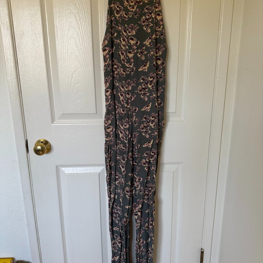 Open back Floral Jumpsuit